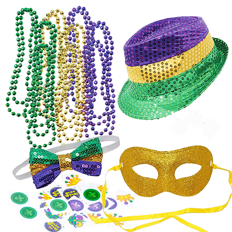 Mardi Gras Accessories, Set Of 12