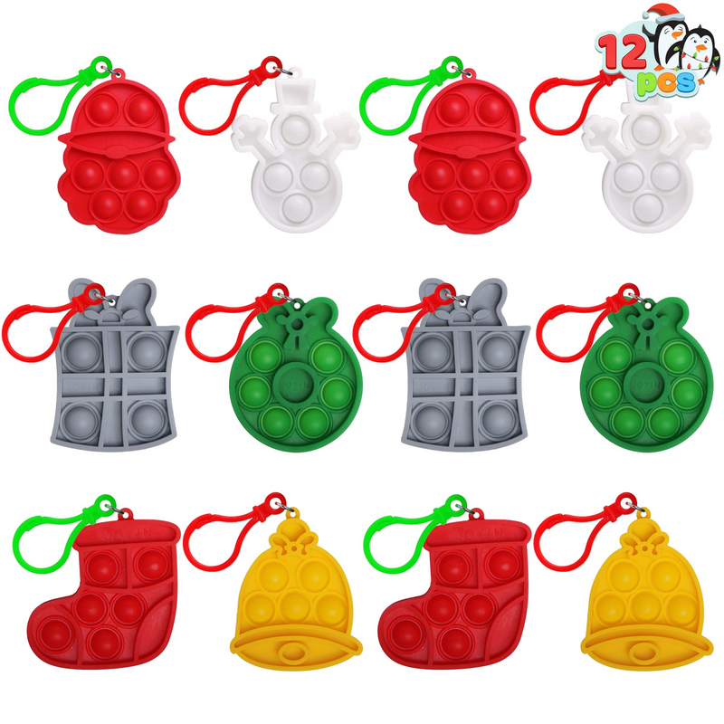 Christmas Toy Set 2inch with 6 Designs, 12 Pcs