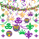 24 Assorted Mardi Gras Party Decorations