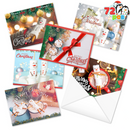 Marshmallow Holiday Card, 72 Pcs