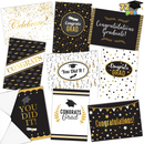 Graduation Cards (Black & Gold), 72 pcs