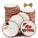 32 Piece Natural Wood Slices DIY Christmas Ornament
