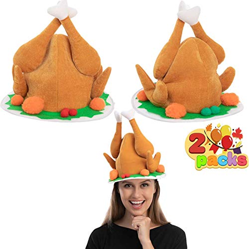 Silly Turkey Roasted Hat, 2 Pack
