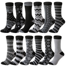 12 Piece Women's Crew Socks