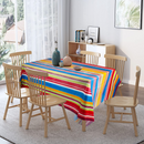 Cinco De Mayo Print Plastic Table Cover, 6 Pcs