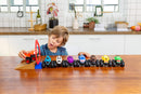 8 Piece Push-and-go Monster Friction Powered Truck