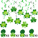 7.5 ft Decorations with Shamrock Strings and Swirls, 8 Pack