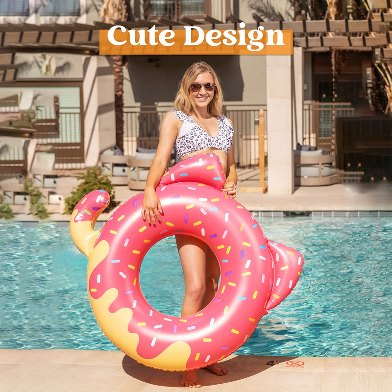 SLOOSH - Inflatable Donut Cat Pool Float