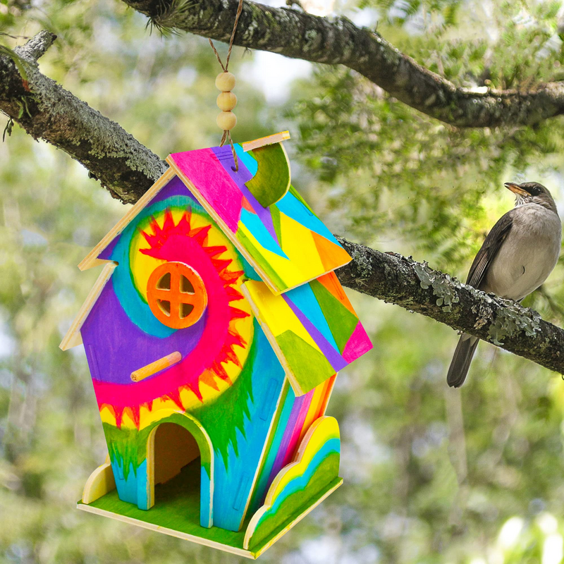 KLEVER KITS - DIY Wooden Birdhouse & Feeder Set