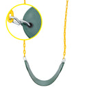 TURFEE -  Green Swing Seats with 66in Chain,  2 Pack