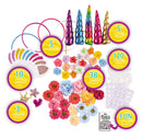 KLEVER KITS - Unicorn Headband DIY Craft Kit, 181 Pcs