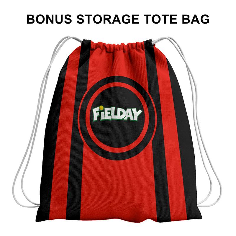 FIELDAY - Red and Black Bean Bag, 8 Pack