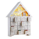 Christmas Pre-lit Wooden House Advent Calendar with Drawers