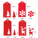 Red Kraft Paper Gift Tags, 200 Pcs