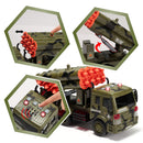 3 in 1 Friction Powered Siren Military Vehicle Toy