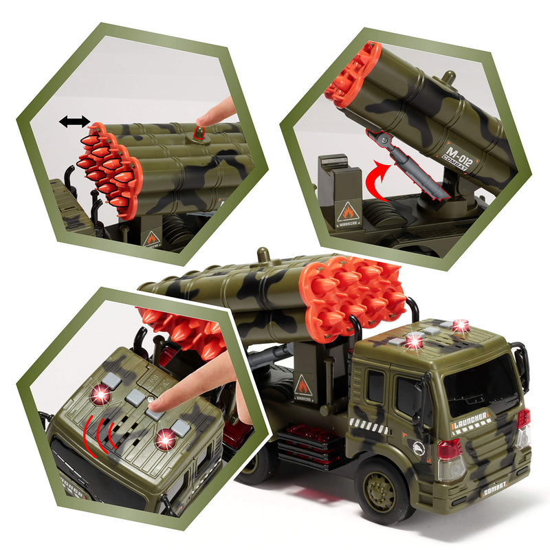 JOYIN joyin 3 in 1 friction powered siren military vehicle toy