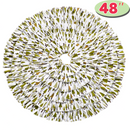 Christmas Burlap Ruffle Trim Tree Skirt