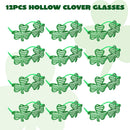 St. Patrick's Day Glitter Green Shamrock Eyeglasses