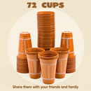 72 Pack Touchdown Football Themed Cups
