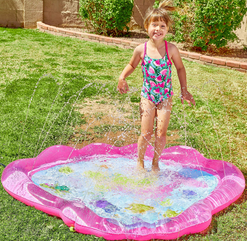 SLOOSH - Mermaid Sprinkler Mat (Pink)