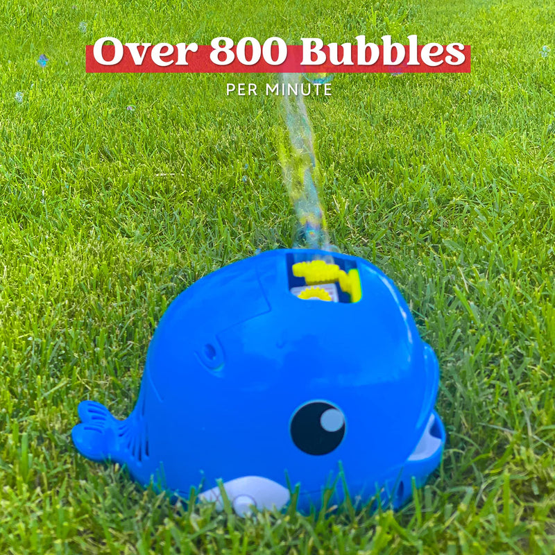 4" Bubble Whale Machine Small with Bubble Solutions, 2 Pack
