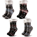 4 Piece Premium Fleece Crew Socks