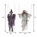 2 Packs Halloween Lighted Swinging Pumpkin & Witch