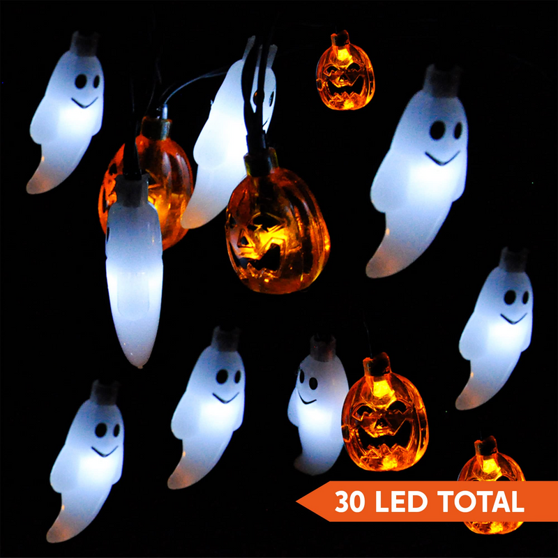 Ghost and Pumpkin LED String Light