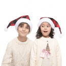 Red Christmas Plaid Hat, 8 Pack
