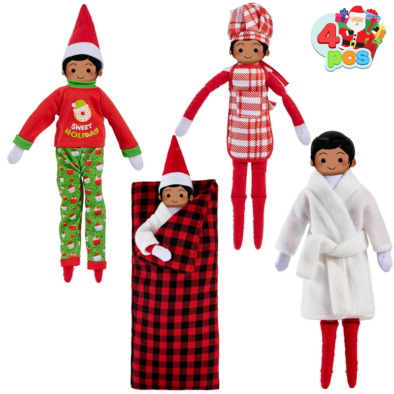 4Pcs Christmas Accessory for Elf Doll