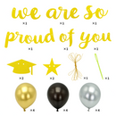 Gold Letter Banner  "We Are So Proud of You"  Hanging Decor