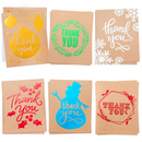 Thank you Kraft Card, 72 Pcs