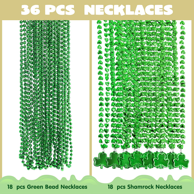 36Pcs St. Patrick's Day Necklaces