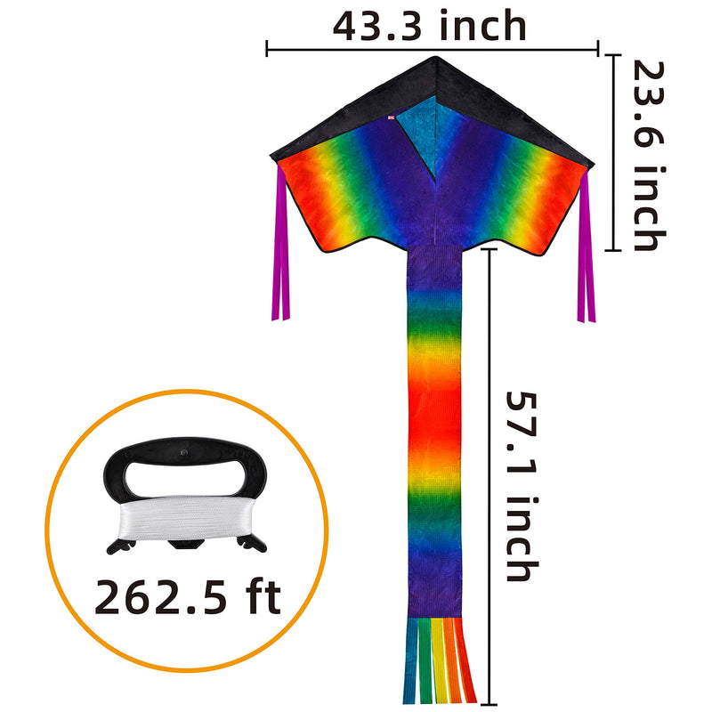 Delta Rainbow Kite