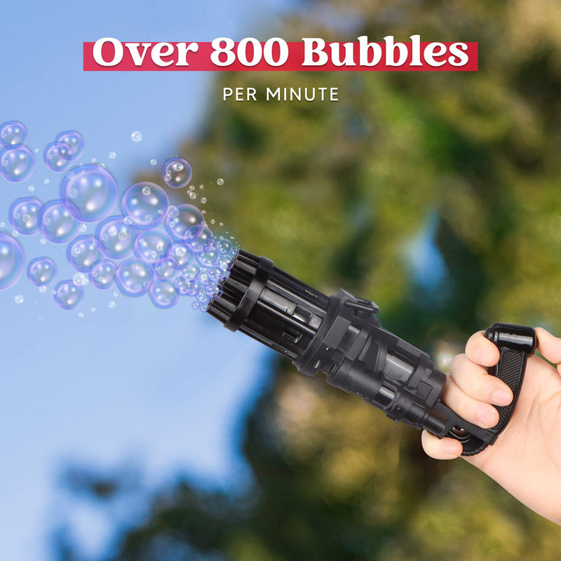 2 Bubble Guns (Small, Black 2 Pack)