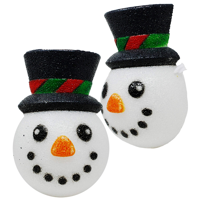 2 Pcs Christmas Cute Snowman Porch Light Cover