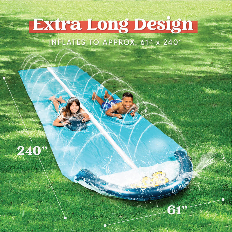 SLOOSH - 2 Person Deluxe Water Slide with 2 Race Boards