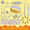 8Pcs Thanksgiving Cracker Set Design - Golden theme