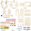Christmas Wooden DIY Craft Set, 6 Pack