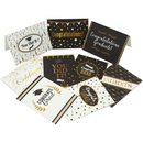 Graduation Cards Black & Gold, 72 pcs