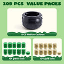 Large Black Cauldron and 208 St. Patrick's Coins