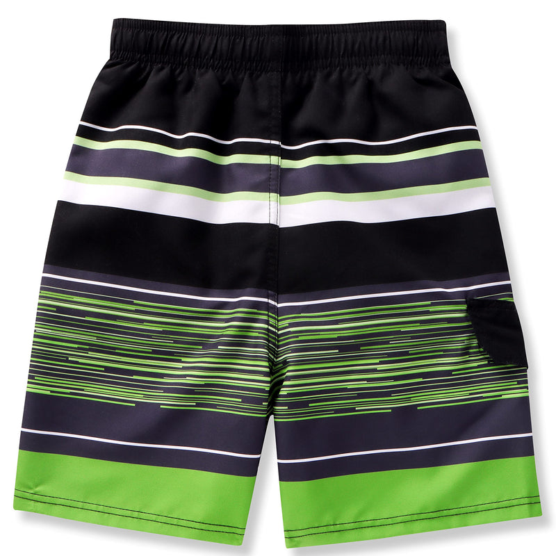 Men Swim Trunk (Green Striped)