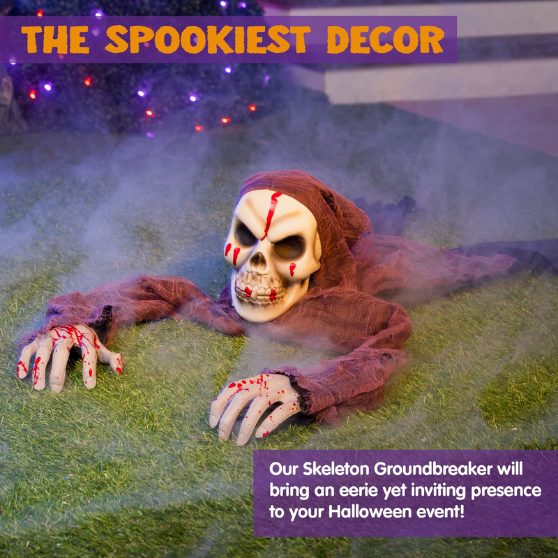 Halloween Skeleton Groundbreaker With Bloodstains