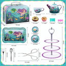 Mermaid Pretend Tin Teapot Set