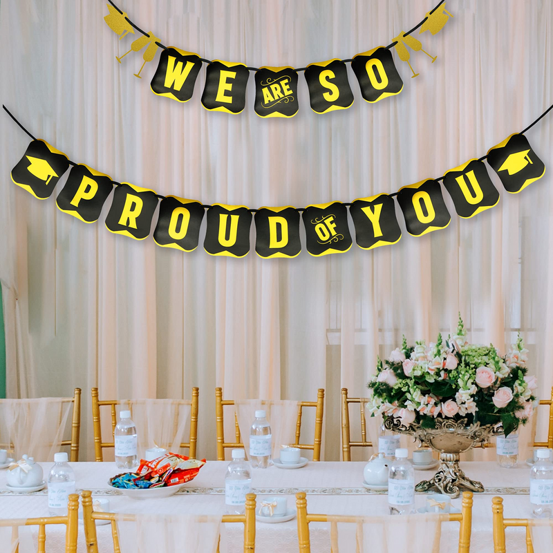 Paper Prints Banner "We Are So Proud of You" Hanging Decor