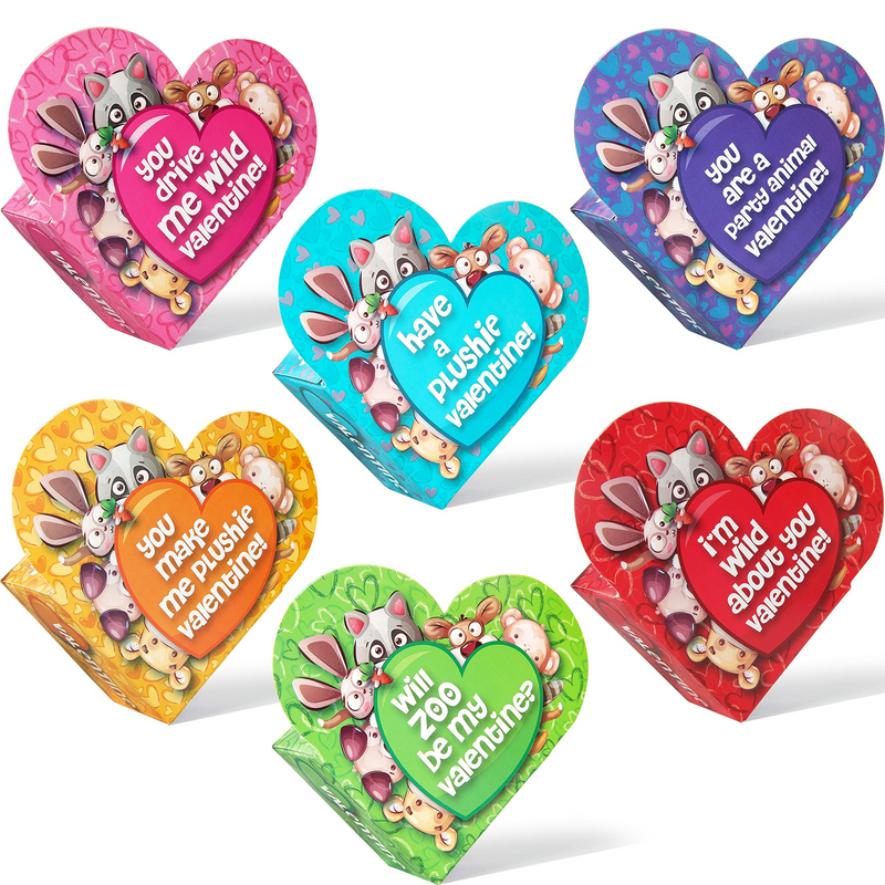 Colplay Valentines Day Gifts for Kids Classroom-28 Packs Animal Building  Blocks with Kids Valentines Day Cards for School & Stickers, Class  Valentines
