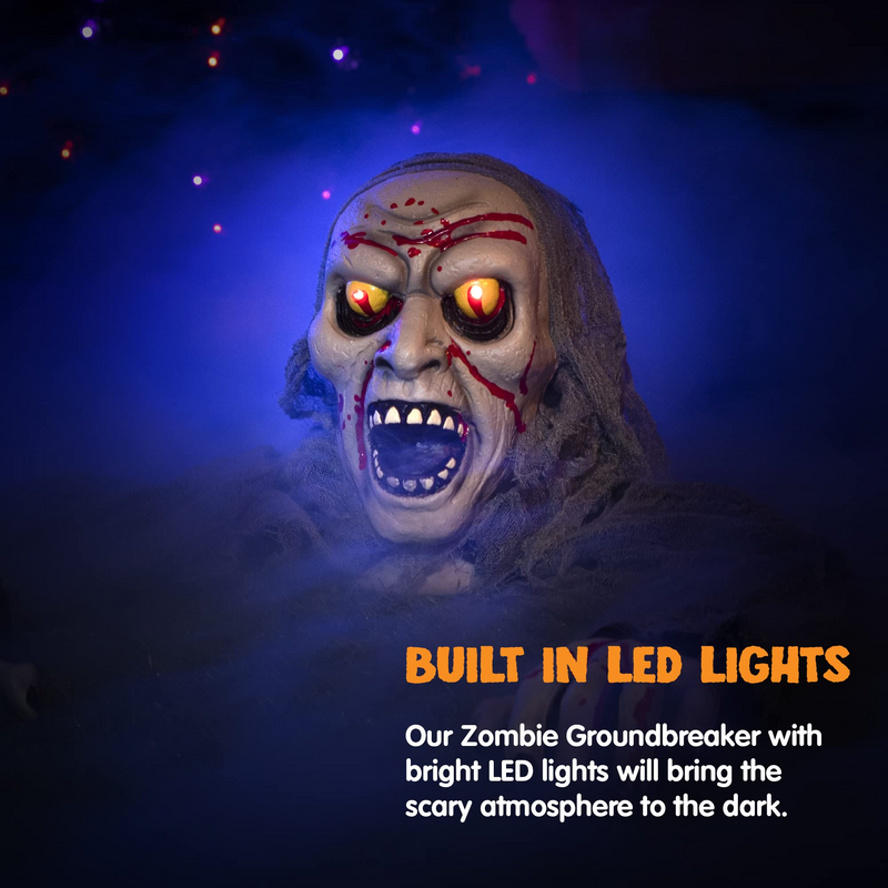 Halloween Light-up Zombie Groundbreaker Animated