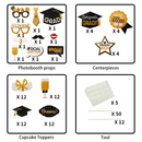 Cupcake Topper + Photobooth Props + Center Pieces, 70 pcs