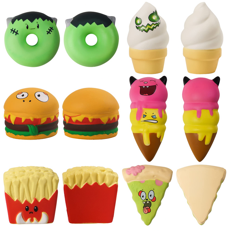 Halloween Slow Rising Food Squishy, 12 Pcs