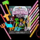 8 Hanging Wands with 8 Weapon Wands, Halloween Glow Sticks Set